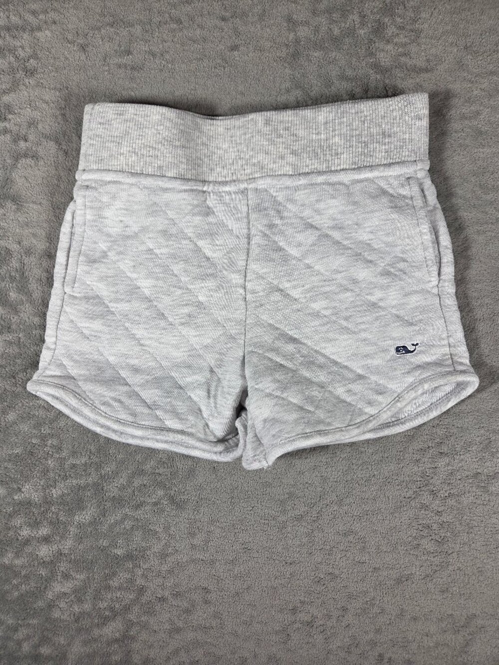 Vineyard Vines Girls XS (5-6) Heather Grey Quilted Dreamcloth Shorts